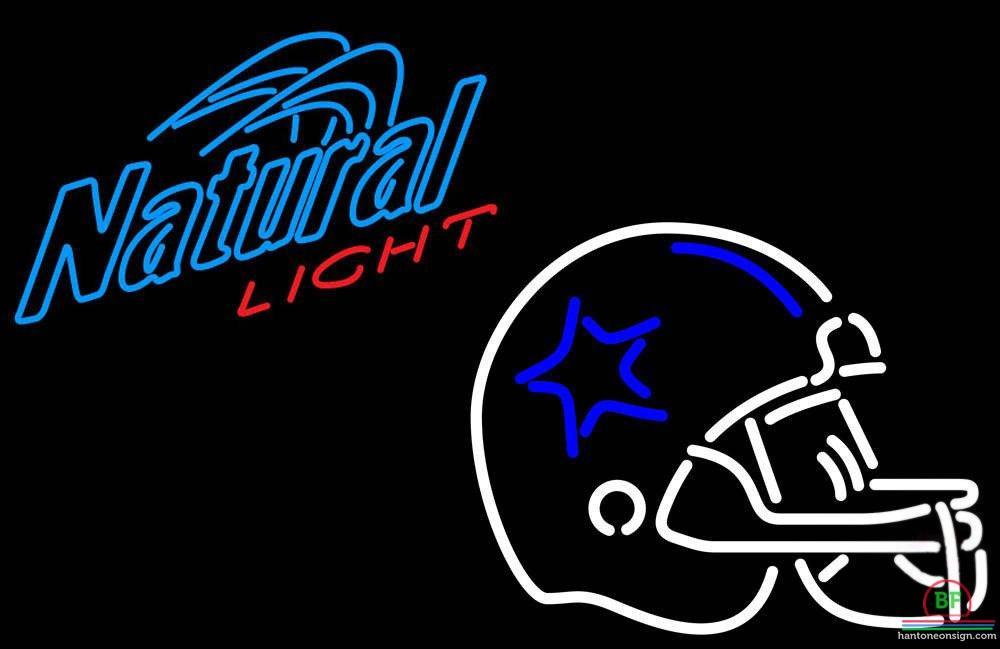 Natural Light Dallas Cowboys Helmet Neon Sign Teams Neon Light