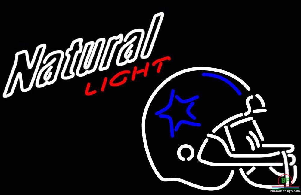 Natural Light Dallas Cowboys Helmet Neon Sign Teams Neon Light