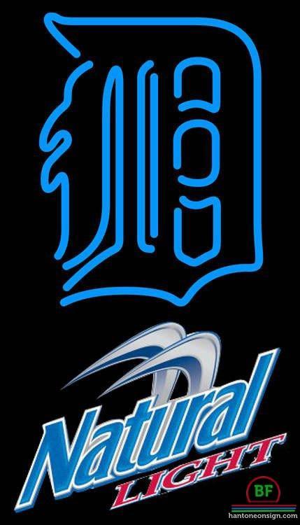 Natural Light Detroit Tigers Neon Sign Teams Neon Light