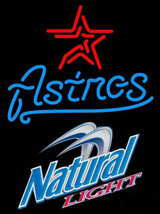Natural Light Houston Astros Neon Sign Teams Neon Light