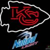 Natural Light Kansas City Chiefs Neon Sign Teams Neon Light