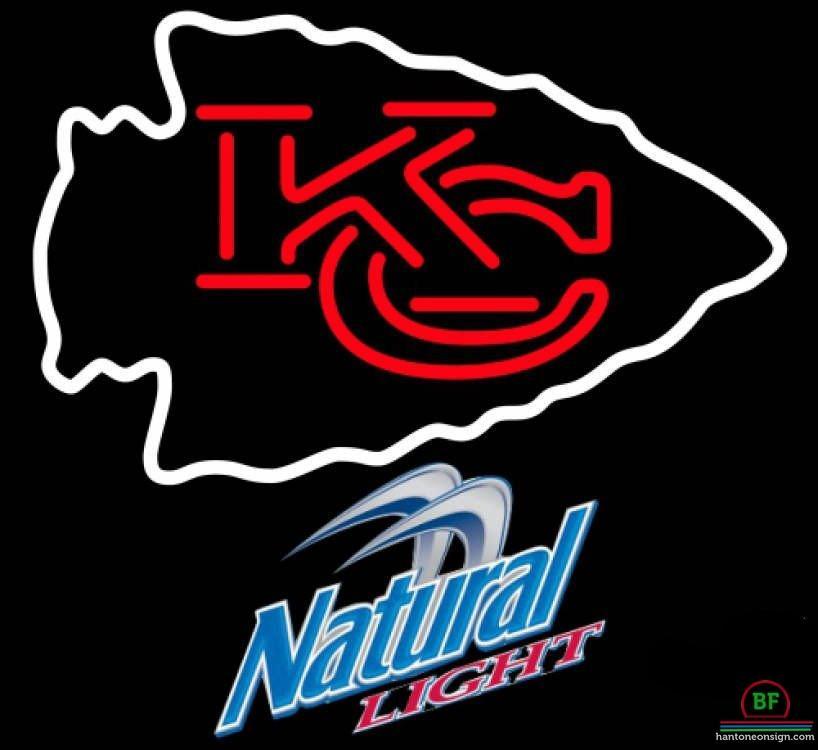Natural Light Kansas City Chiefs Neon Sign Teams Neon Light