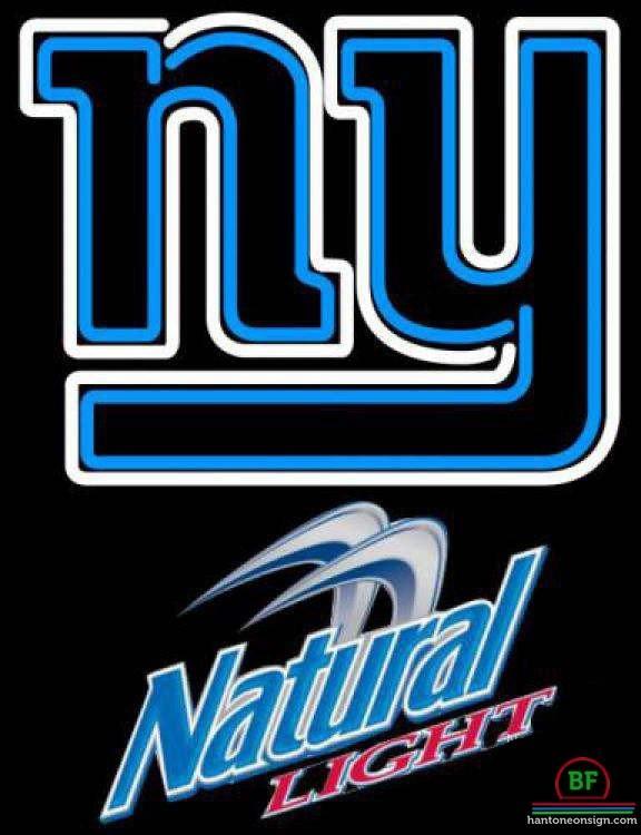 Natural Light New York Giants Neon Sign Teams Neon Light