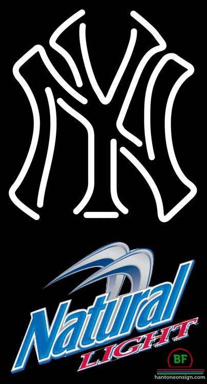 Natural Light New York yankees Neon Sign Teams Neon Light