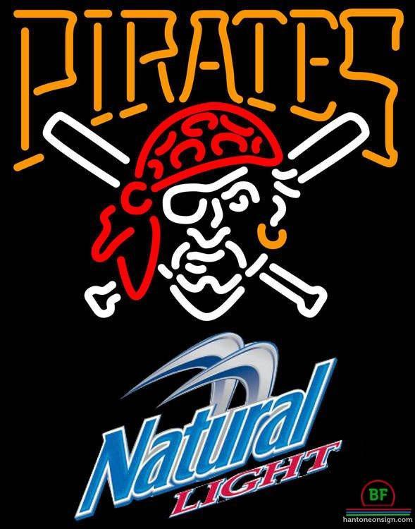Natural Light Pittsburgh Pirates Neon Sign Teams Neon Light