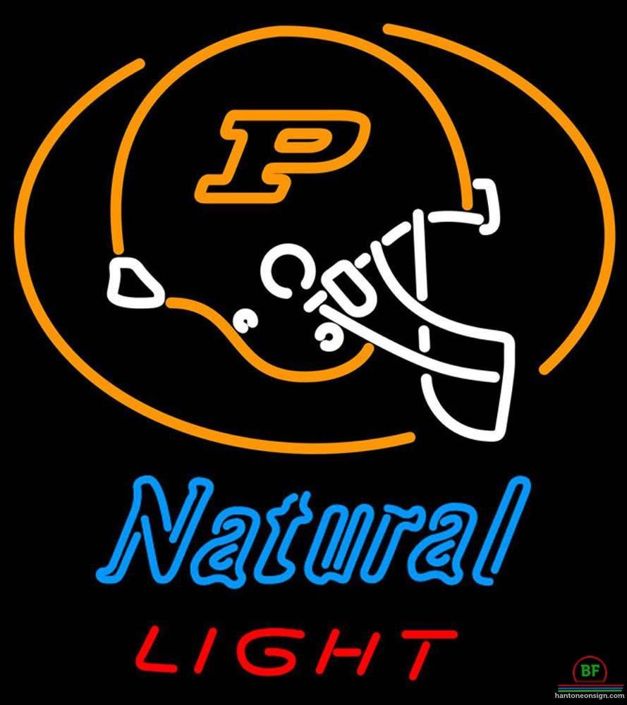 Natural Light Purdue University Helmet Neon Sign NCAA Teams Neon Light