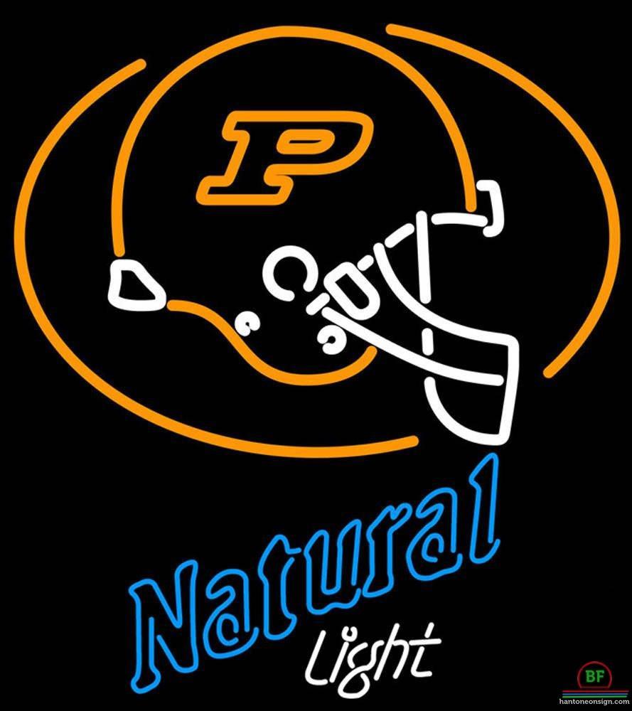 Natural Light Purdue University Helmet Neon Sign NCAA Teams Neon Light