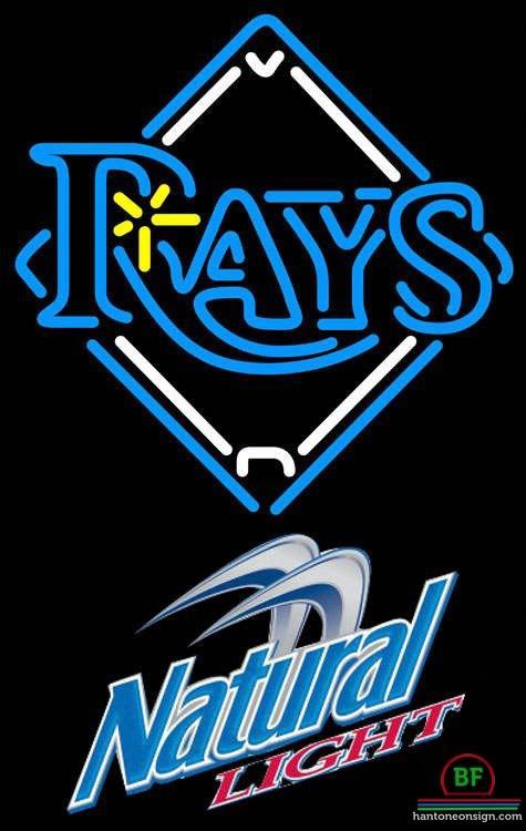 Natural Light Tampa Bay Rays Neon Sign Teams Neon Light