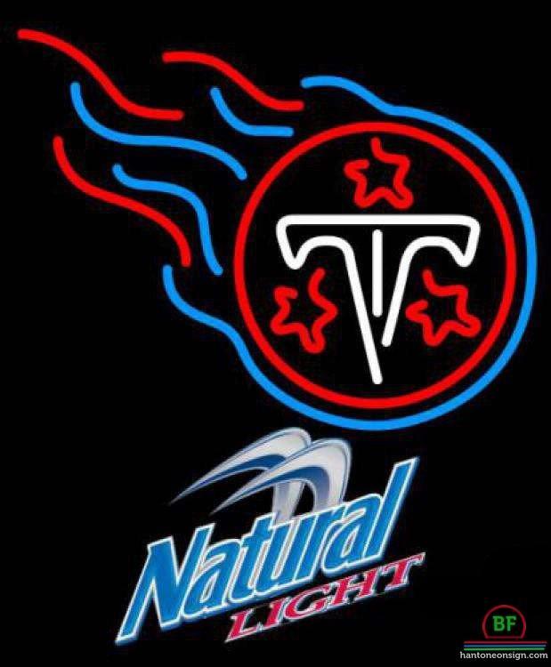 Natural Light Tennessee Titans Neon Sign Teams Neon Light