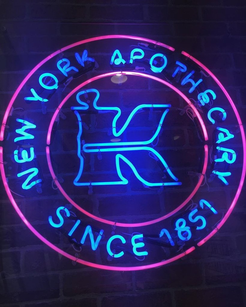 New York Apothecary Since 1985 Neon Sign Bar Sign Neon Light