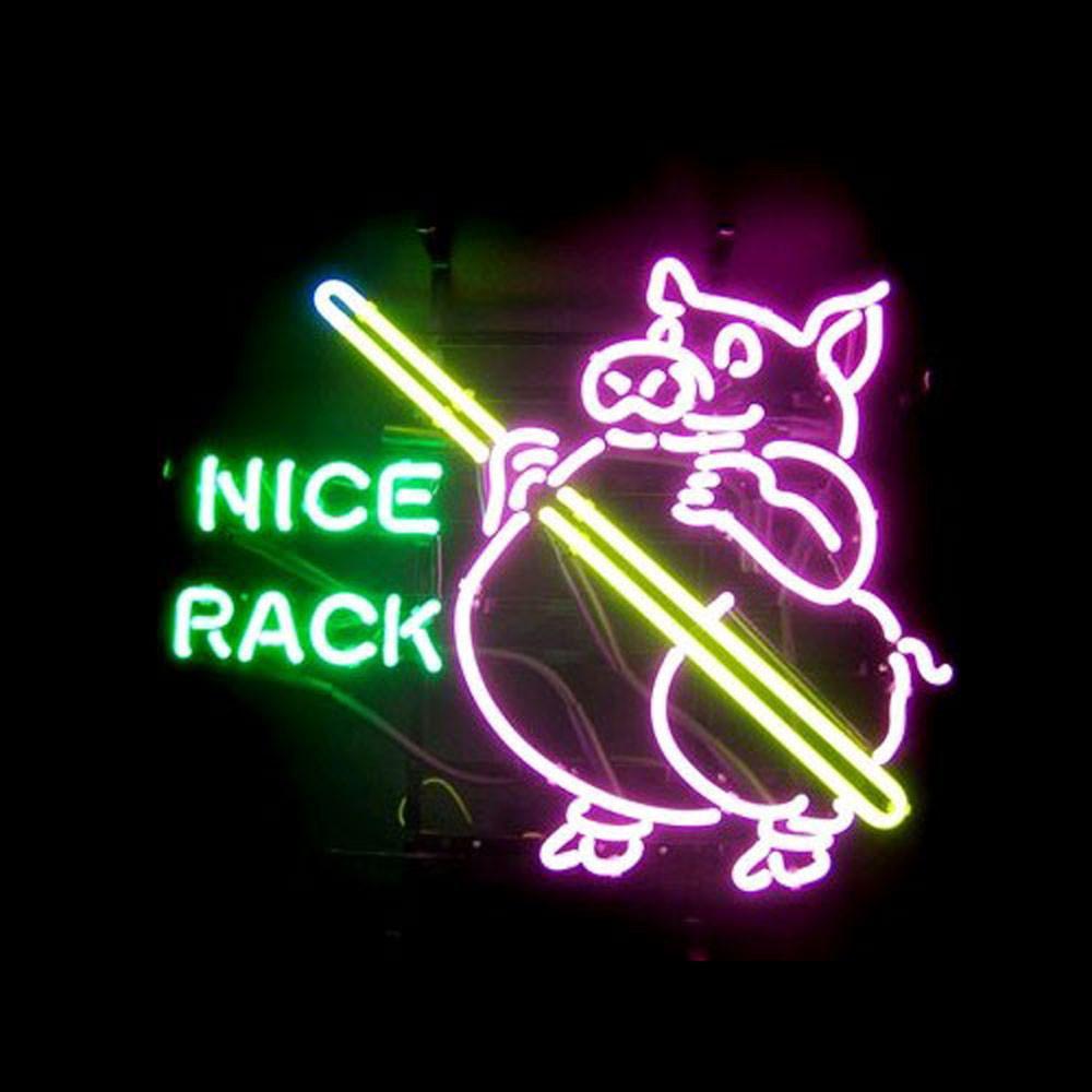 Nice Rack Pool Billiards Neon Sign