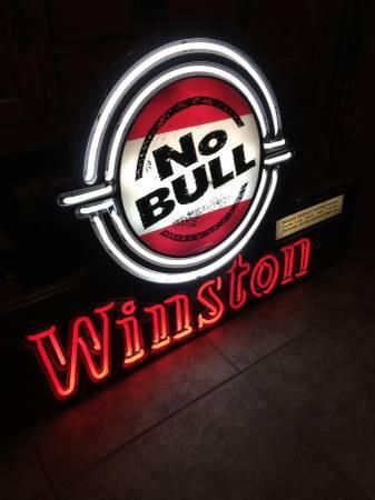 No Bull Winston Neon Sign Bar Sign Neon Light