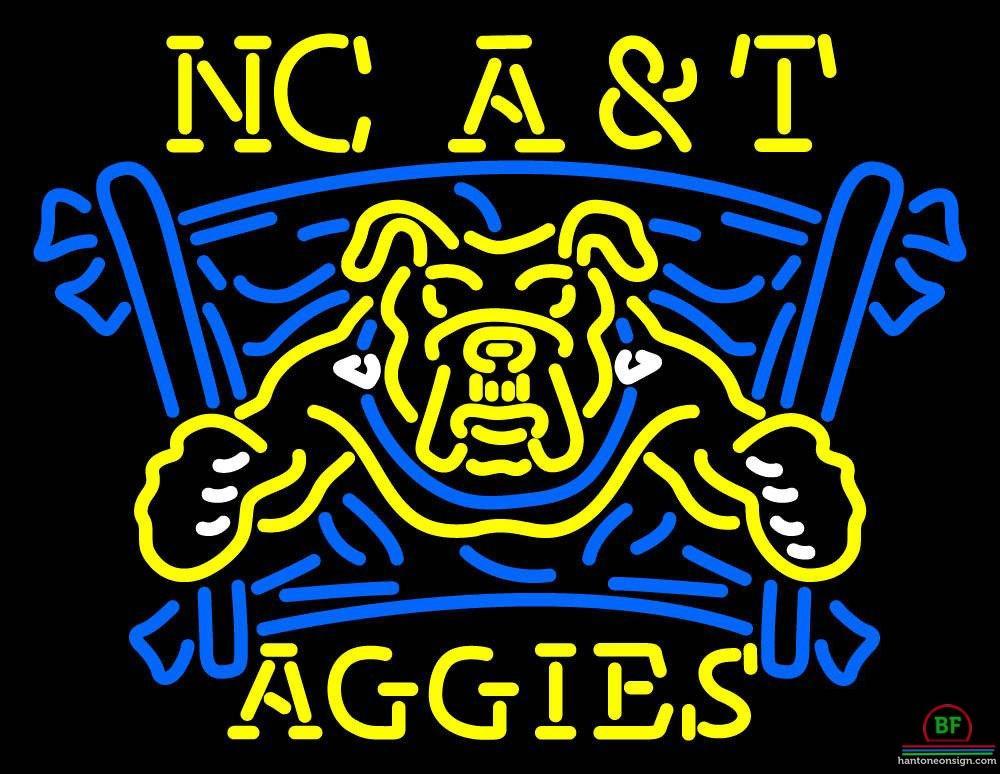 North Carolina A And T Aggies Neon Sign NCAA Teams Neon Light
