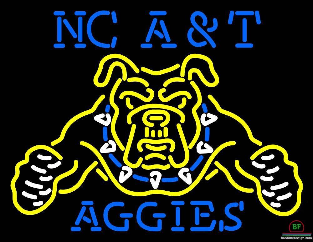 North Carolina A And T Aggies Neon Sign NCAA Teams Neon Light