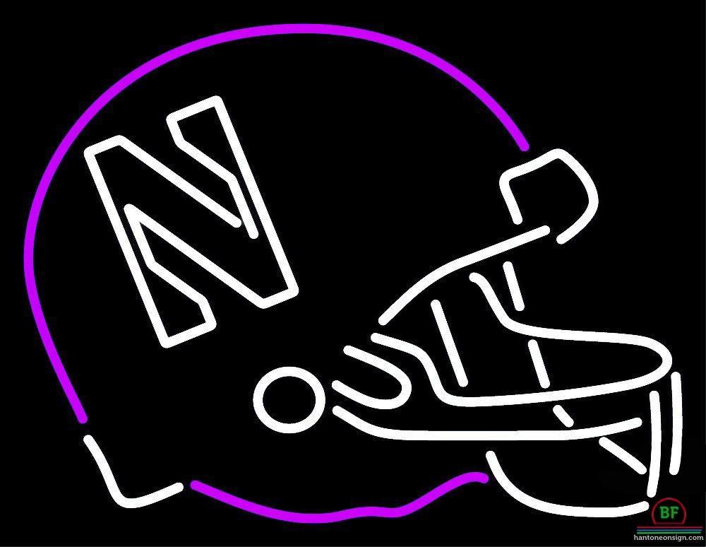 Northwestern Wildcats Helmet Neon Sign NCAA Teams Neon Light