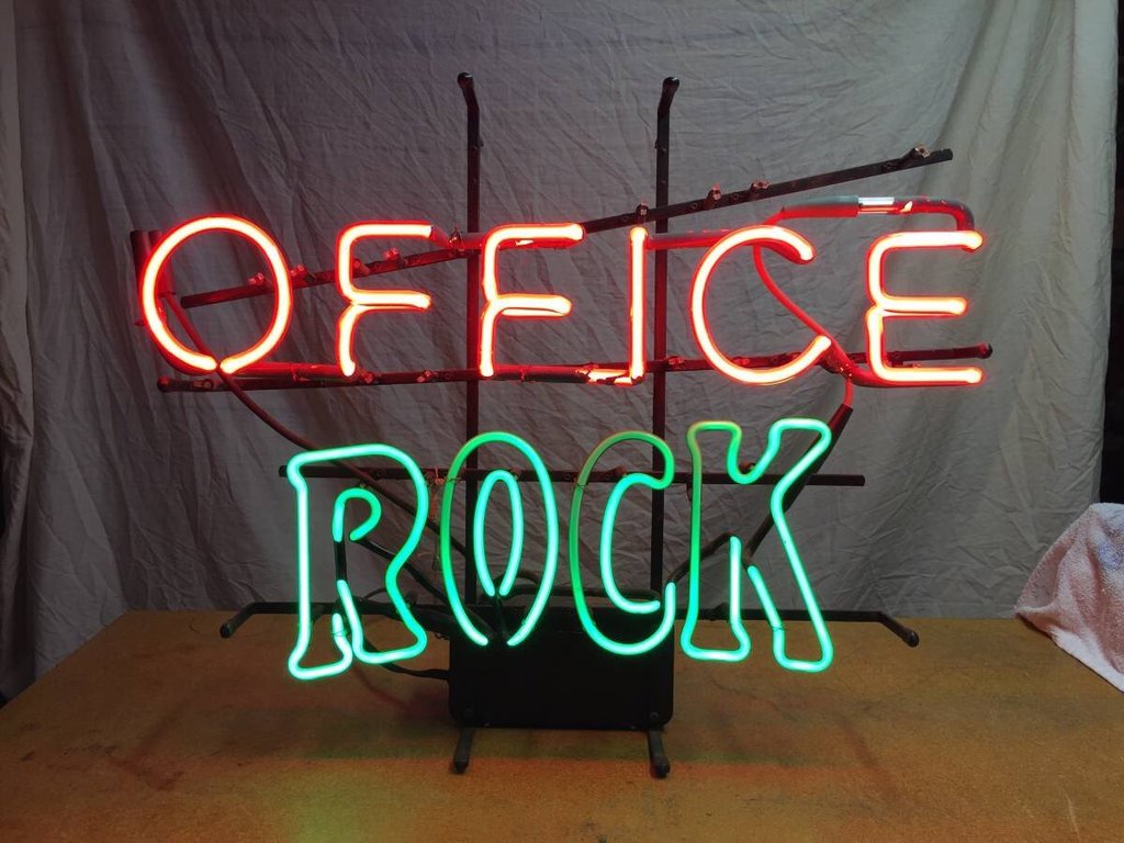 Office Rock Neon Sign Neon Light