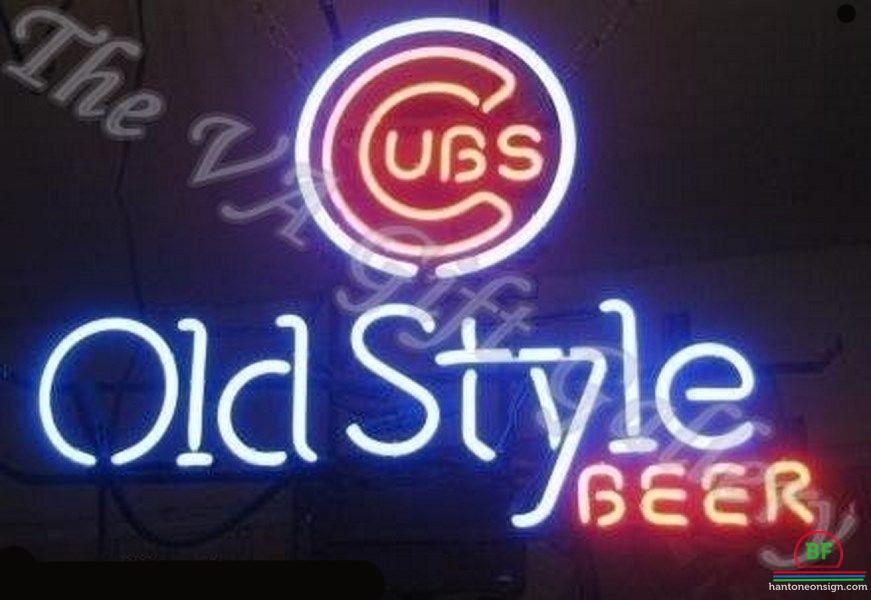 Chicago Cubs Old Style Beer Neon Lamp Sign 20"x16" Bar Light Decor Display Decor 