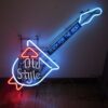 Old Style Beer Guitar Neon Sign Bar Sign Neon Light