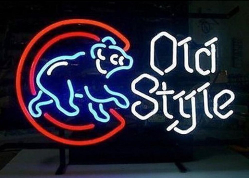 Old Style Beer Neon Sign Display