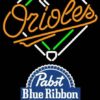 Pabst Blue Ribbon Baltimore Orioles Neon Sign Teams Neon Light