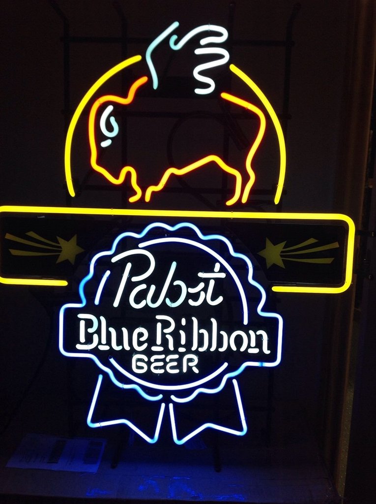 Pabst Blue Ribbon Buffalo Wild Wings Neon Sign Bar Sign Neon Light