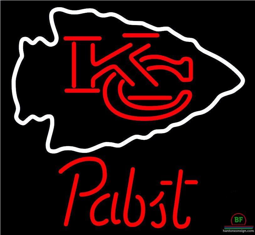 Pabst Blue Ribbon Kansas City Chiefs Neon Sign Teams Neon Light