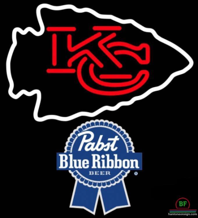 Pabst Blue Ribbon Kansas City Chiefs Neon Sign Teams Neon Light