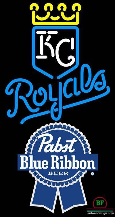 Pabst Blue Ribbon Kansas City Royals Neon Sign Teams Neon Light