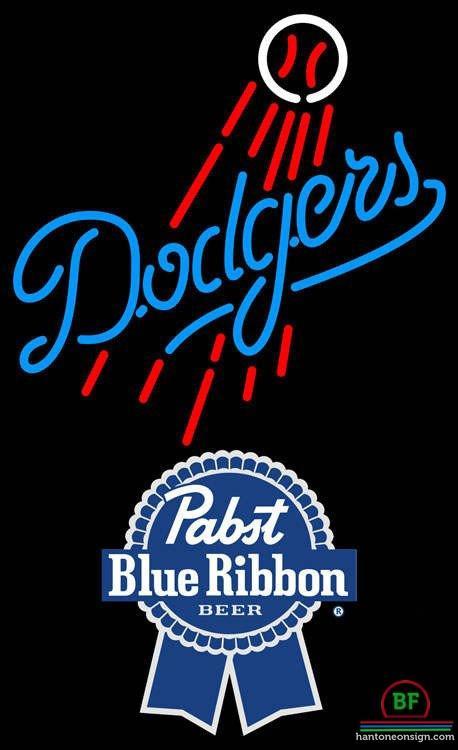 Pabst Blue Ribbon Los Angeles Dodgers Neon Sign Teams Neon Light