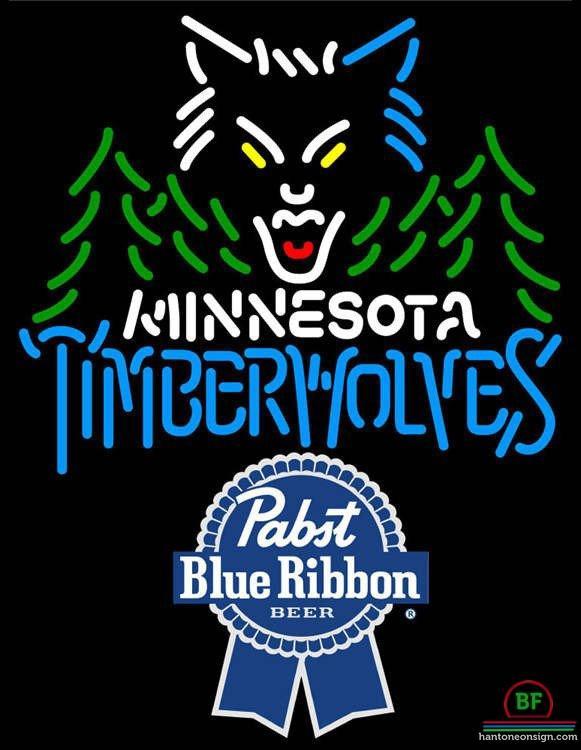 Pabst Blue Ribbon Minnesota Timber Neon Sign Teams Neon Light