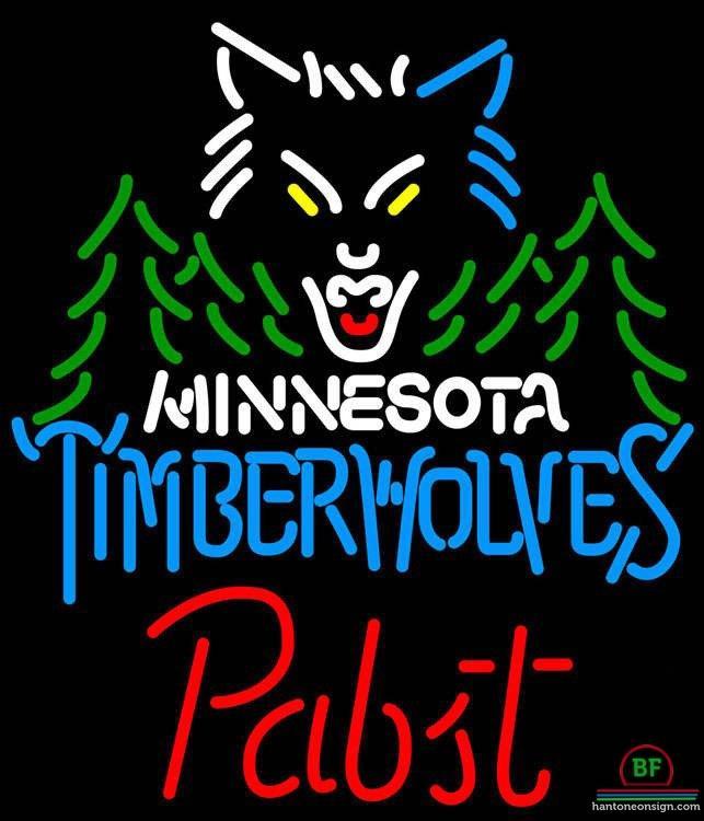 Pabst Blue Ribbon Minnesota Timber Neon Sign Teams Neon Light
