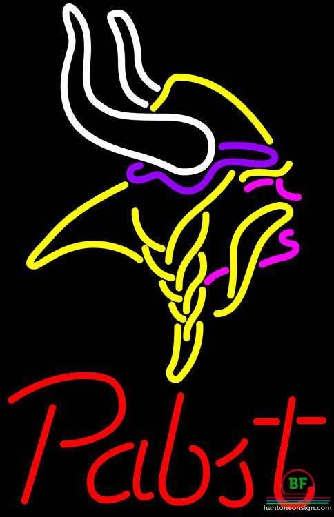 Pabst Blue Ribbon Minnesota Vikings Neon Sign Teams Neon Light