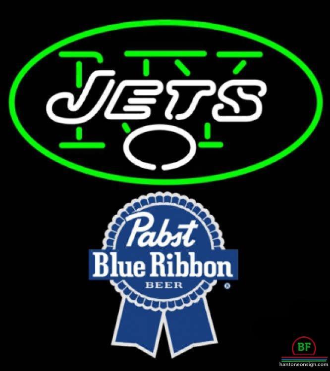 Pabst Blue Ribbon New York Jets Neon Sign Teams Neon Light