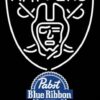 Pabst Blue Ribbon Oakland Raiders Neon Sign Teams Neon Light