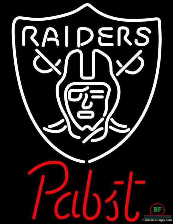 Pabst Blue Ribbon Oakland Raiders Neon Sign Teams Neon Light