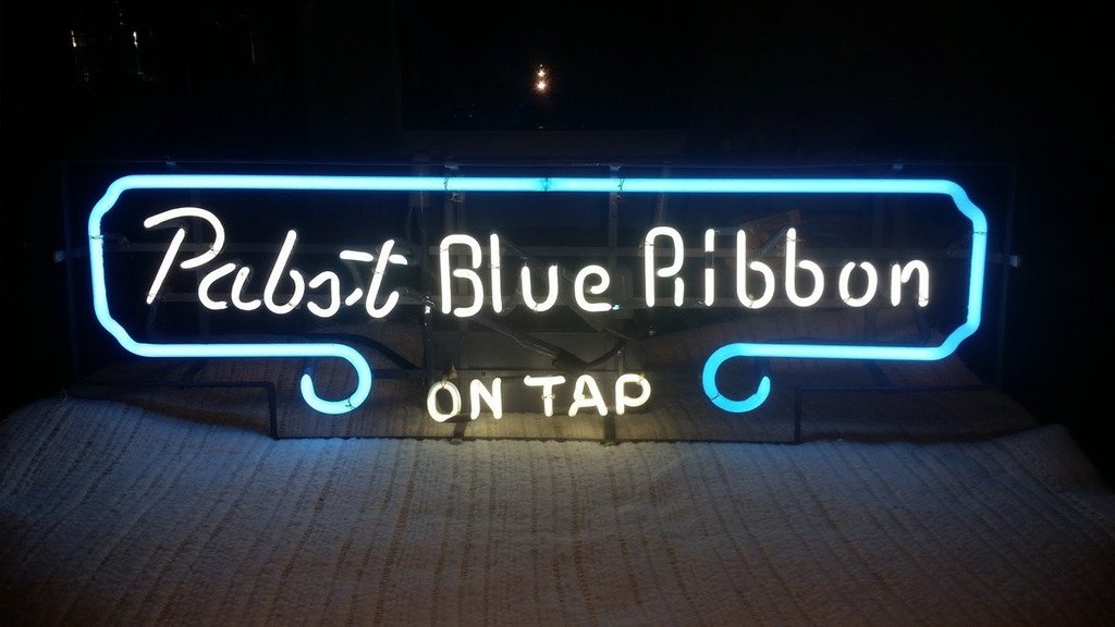 Pabst Blue Ribbon On Tap Neon Sign Bar Sign Neon Light