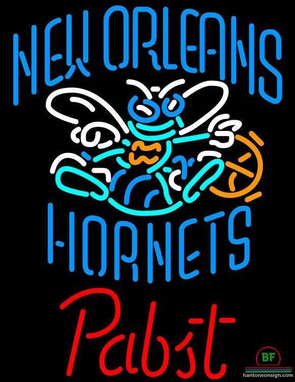 Pabst Blue Ribbon Orleans Hornets Neon Sign Teams Neon Light