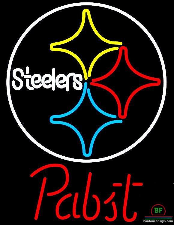 Pabst Blue Ribbon Pittsburgh Steelers Neon Sign Teams Neon Light