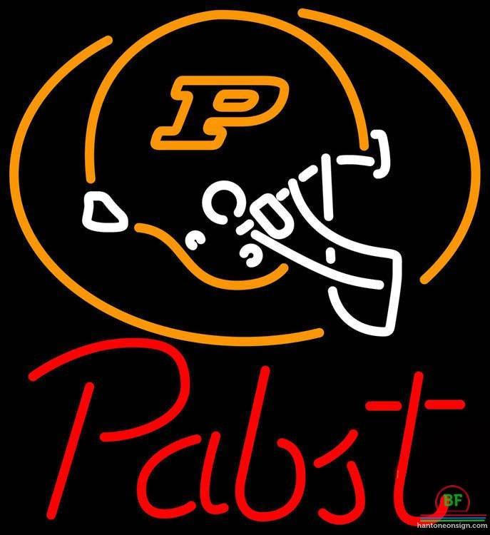 Pabst Blue Ribbon Purdue University Helmet Neon Sign NCAA Teams Neon Light