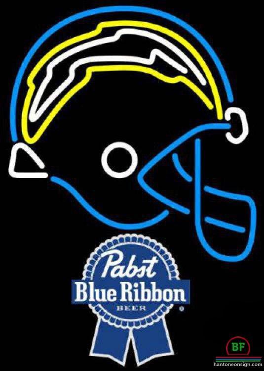 Pabst Blue Ribbon San Diego Chargers Neon Sign Teams Neon Light