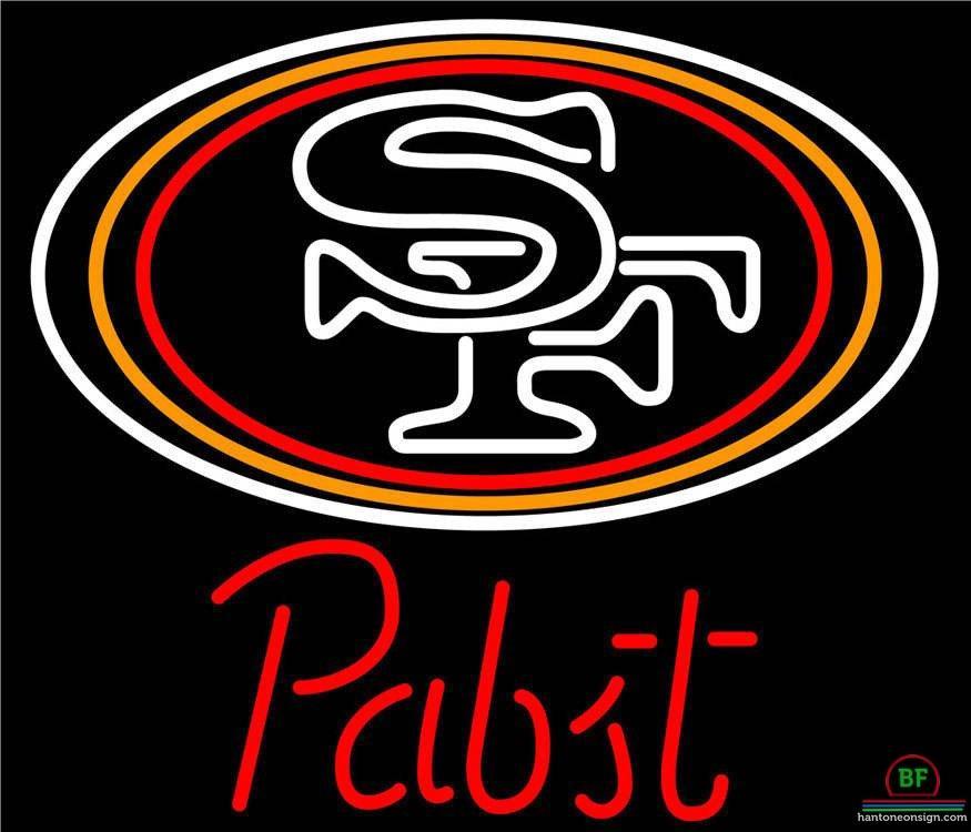 Pabst Blue Ribbon San Francisco 49ers Neon Sign Teams Neon Light