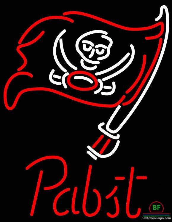 Pabst Blue Ribbon Tampa Bay Buccaneers Neon Sign Teams Neon Light