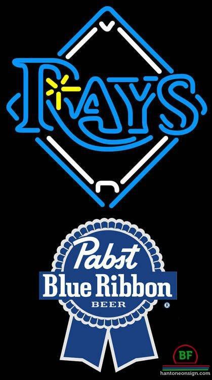Pabst Blue Ribbon Tampa Bay Rays Neon Sign Teams Neon Light