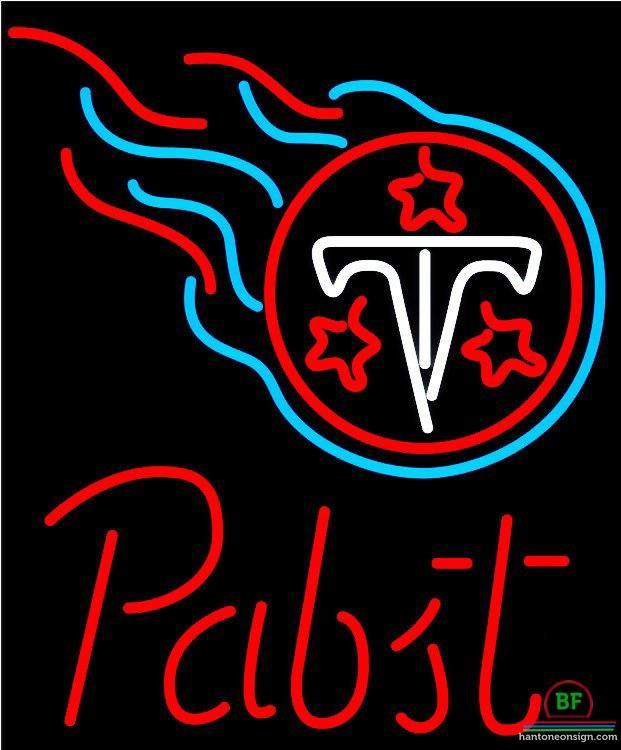 Pabst Blue Ribbon Tennessee Titans Neon Sign Teams Neon Light
