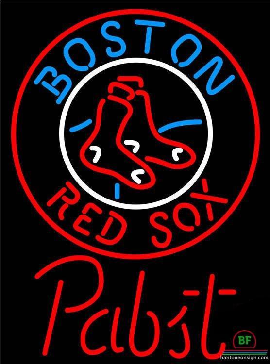 Pabst Boston Red Sox Neon Sign Teams Neon Light