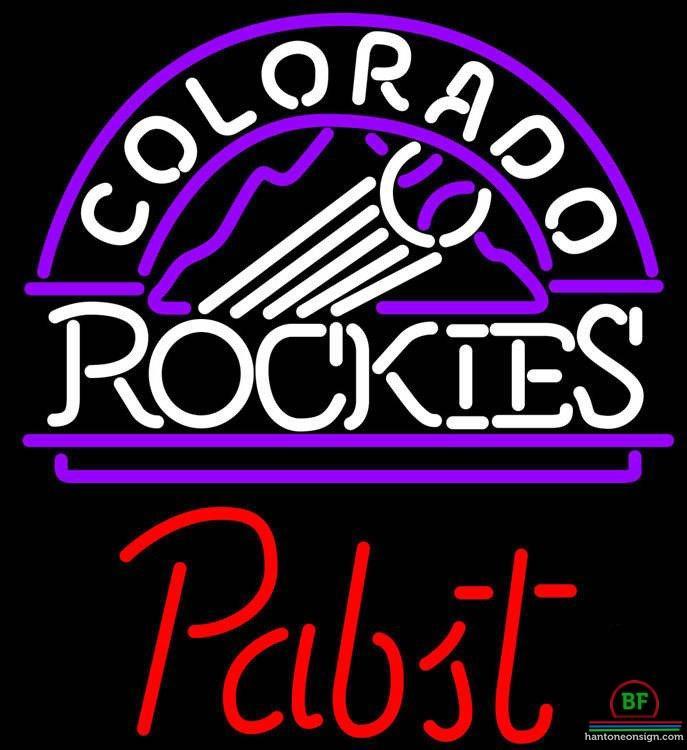 Pabst Colorado Rockies Neon Sign Teams Neon Light