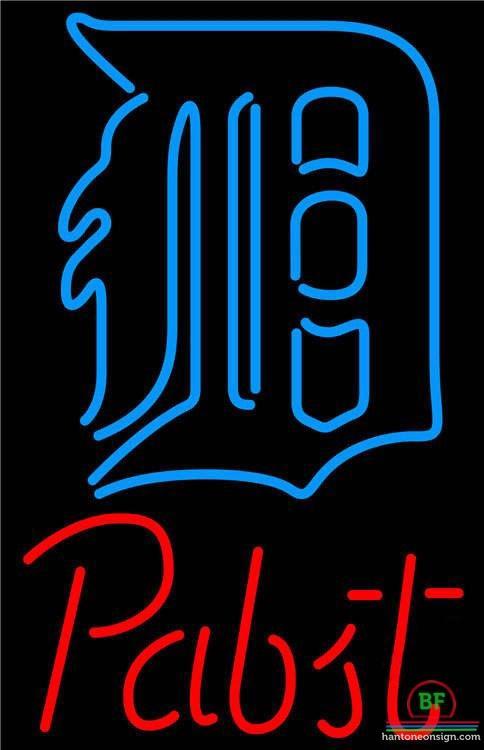 Pabst Detroit Tigers Neon Sign Teams Neon Light