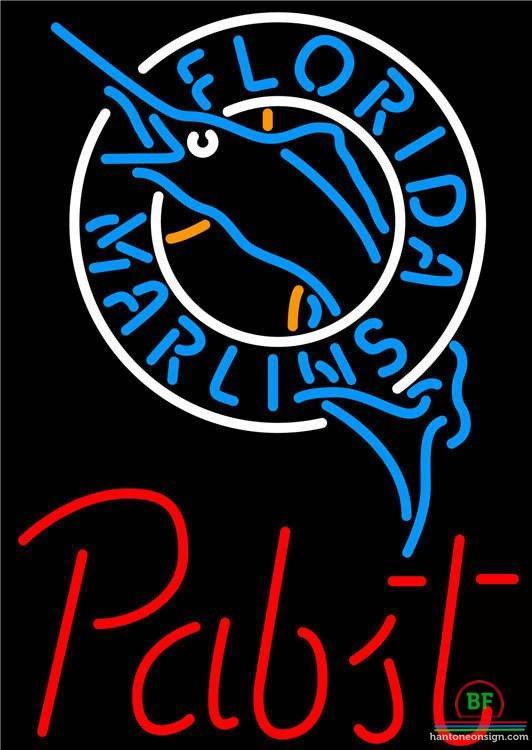 Pabst Florida Miami Marlins Neon Sign Teams Neon Light