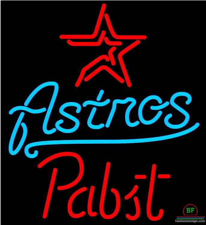 Pabst Houston Astros Neon Sign Teams Neon Light – DIY Neon Signs ...