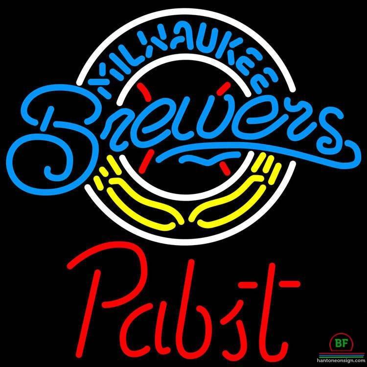 Pabst Milwaukee Brewers Neon Sign Teams Neon Light